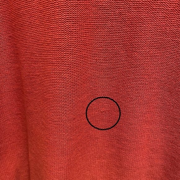 J. McLaughlin Red Crewneck Long Sleeve Shoulder Zip Sweater Size M - Picture 10 of 10